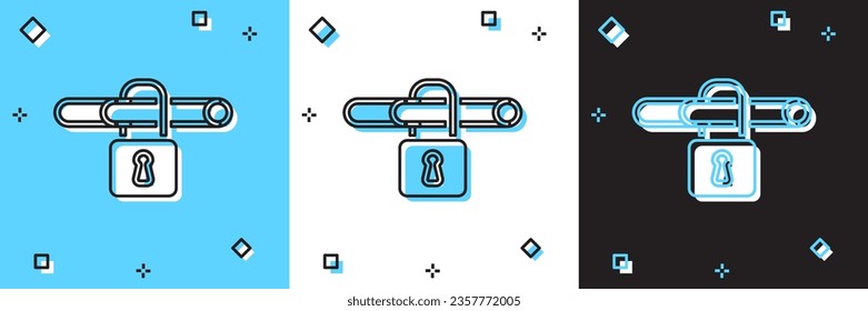 Set No smoking icon isolated on blue and white, black background. Cigarette smoking prohibited sign.  Vector