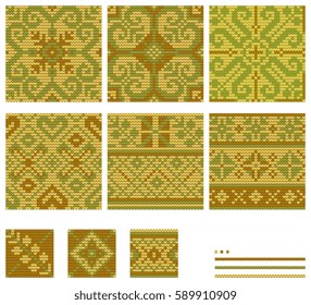 Set of Norwegian Star knitting patterns