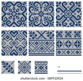 Set of Norwegian Star knitting patterns
