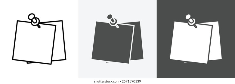 Set of Note icons set vector art