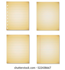 Set Notebook paper background