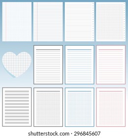 Set of notebook papers
