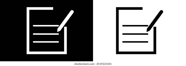  Set of notepad edit documents with pencil icons. edit icon. vector edit icon in isolated background eps 10.