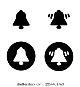 Set Notification Icon Isolated On White Background. Collection. Vector Illustration