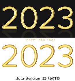 A set of number 2023, Concept about anniversaries, yearly, celebrating and etc.