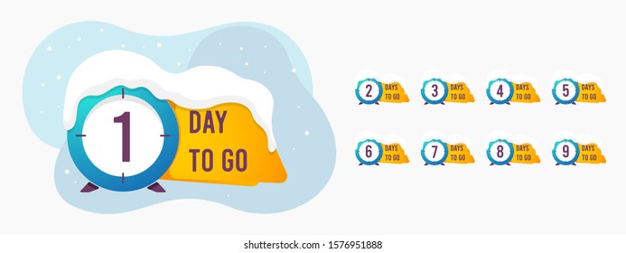 set of number days left countdown vector illustration template, can be use for promotion, sale, landing page, template, ui, web, mobile app, poster, banner, flyer