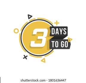 Set of number days left countdown. Countdown 1 to 10, days to go label or emblem can be used for promotion, sale, landing page, template, ui, web, mobile app, poster, banner, flyer. Vector.