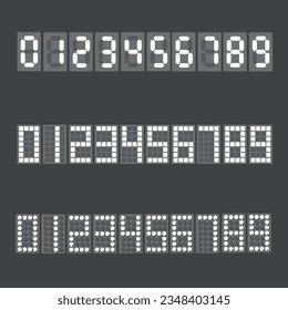 Set of number design Vector Illustration.