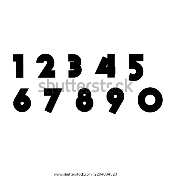 Set Number Icons Template Illustration Vector Stock Vector (Royalty ...