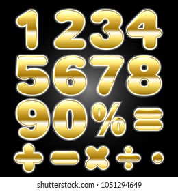 set of number and symbol