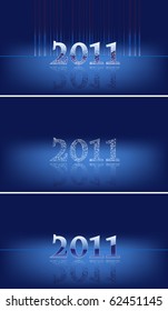 Set of numbers in 2011 in blue