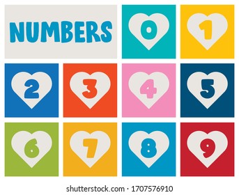 Set Of Numbers For Children Education