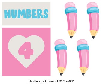 Set Of Numbers For Children Education