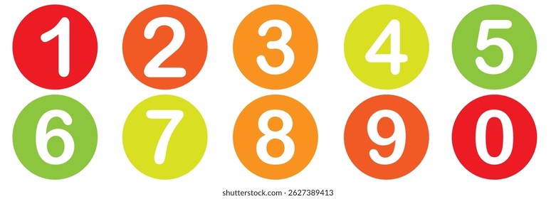 set of numbers and symbols icon. vector illustration.,eps10