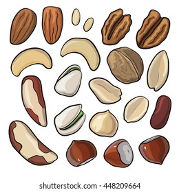 Set of nuts