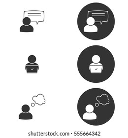 Set of objects on the theme of social