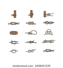  set of objects on white background