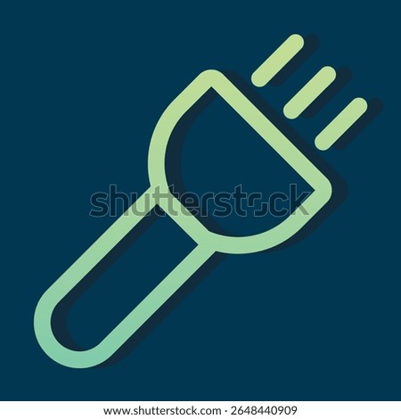 Set of: red Flashlight vector icon