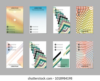 Set ofBusiness template brochure, flyer, report. Cover design template, vector layout