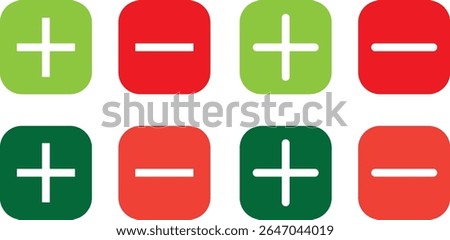 Set off black Plus sign icons. Add plus sign and vactor,  plus icon,geometric symbols for math, plus minus icon vector symbol illustration.