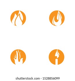 set off fire flame nature logo and symbols icons template