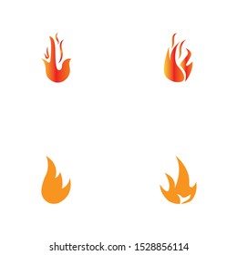 set off fire flame nature logo and symbols icons template