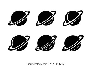 Set off spacecraft silhouette art