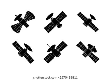 Set off spacecraft silhouette art