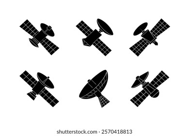 Set off spacecraft silhouette art