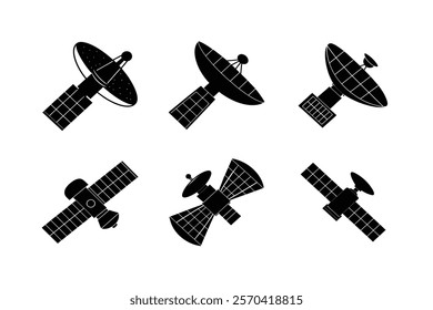 Set off spacecraft silhouette art