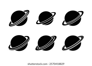 Set off spacecraft silhouette art