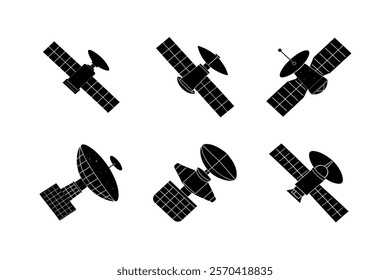 Set off spacecraft silhouette art