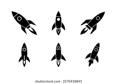 Set off spacecraft silhouette art