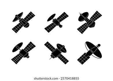 Set off spacecraft silhouette art