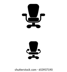 Set of Office chair vector icons.