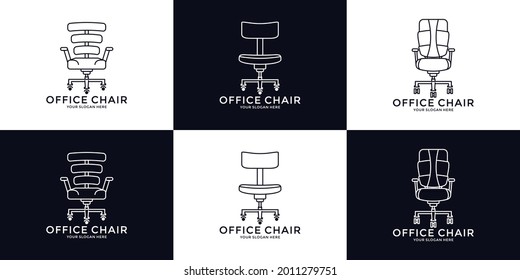 Bürostuhl, Logo-Design für Stuhlarbeiten, kreative Inspiration