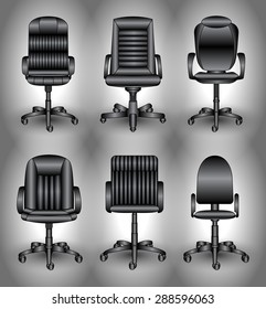 set of office chairs