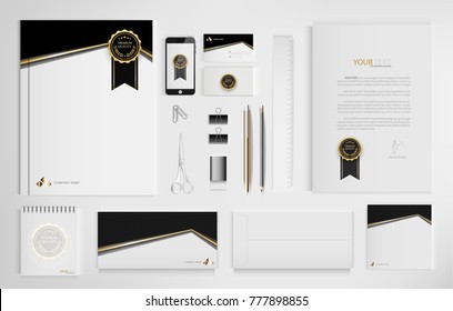 Set of office documents for business, vector Illustration.