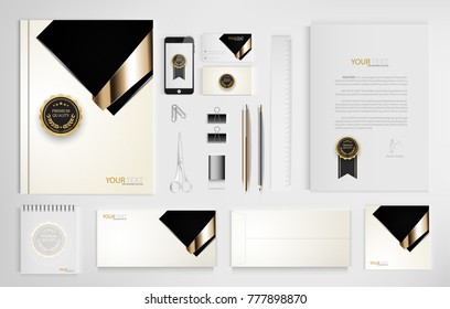 Set of office documents for business, vector Illustration.