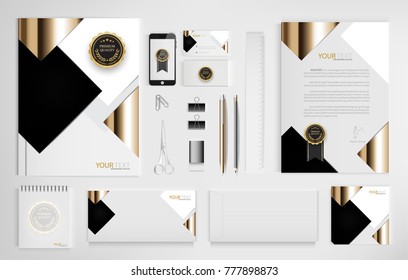 Set of office documents for business, vector Illustration.