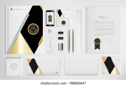 Set of office documents for business, vector Illustration.