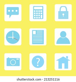 Set of office icon vector. EPS10