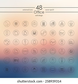 Set of office icons