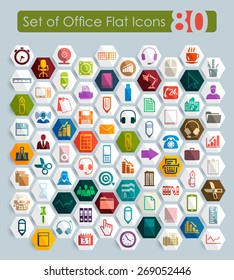 Set of office icons