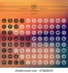 Set of office icons