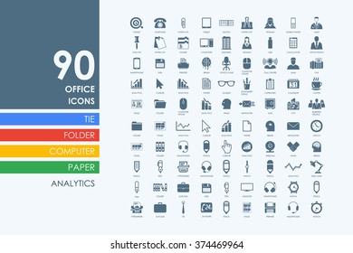 Set of office icons