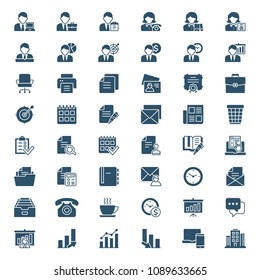 Set of office icons. Vector illustration