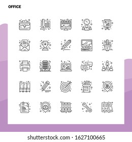 Microchip Thin Line Icon Set Outline Stock Vector (Royalty Free) 1260067105