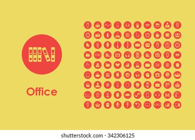 It is a set of office simple web icons