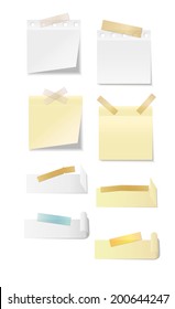 Set of office supplies, vector illustration in EPS10.